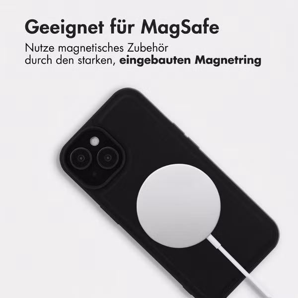 Accezz Backcover mit MagSafe Apple iPhone 15 - Schwarz