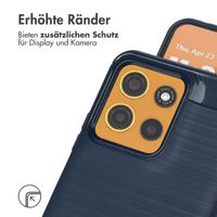 imoshion Brushed Back Cover Motorola Moto G15 / G15 Power - Dunkelblau