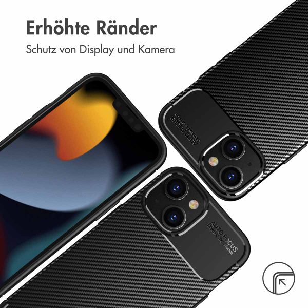 imoshion Carbon-Hülle für das Apple iPhone 14 Plus - Schwarz