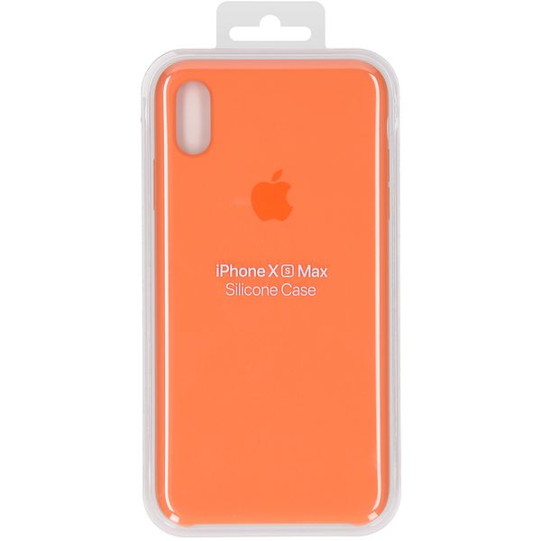 Apple Silikoncase Papaya für das iPhone Xs Max