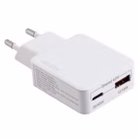 Accezz Ultra Slim GaN Ladegerät - USB-C + USB-A - 45 W - Weiß