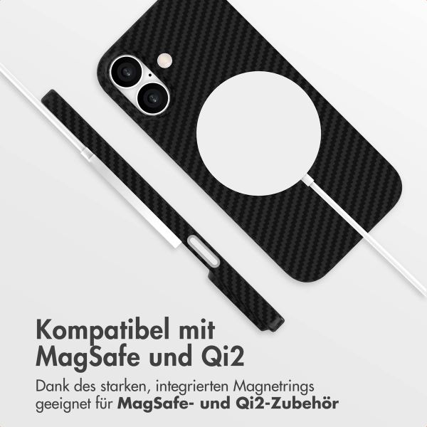 Accezz MagSafe Kevlar Hülle Apple iPhone 16 - Schwarz