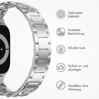 Selencia Chain Armband für Apple Watch Series 1 - 9 / SE (38/40/41 mm) | Series 10 / 11 (42 mm) - Silber