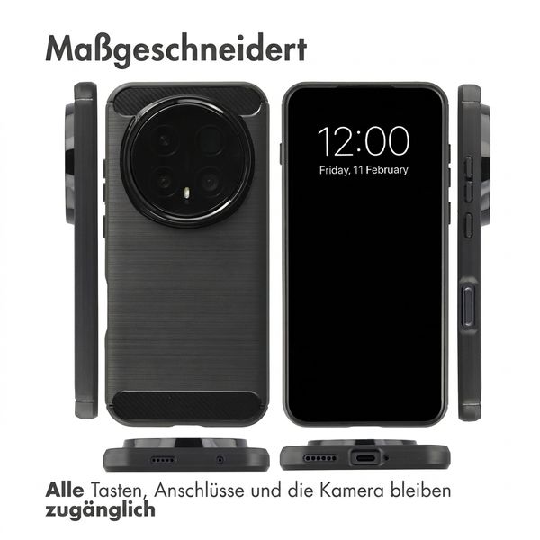 imoshion Brushed Back Cover Honor Magic8 Pro - Schwarz