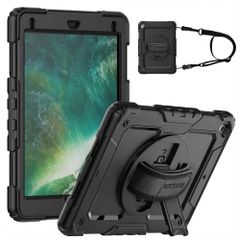 Accezz Robustes Back Cover mit Schultergurt Apple iPad 6 (2018) 9.7 Zoll / iPad 5 (2017) 9.7 Zoll - Schwarz