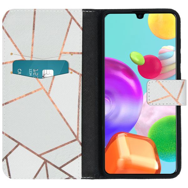 imoshion Design TPU Klapphülle Samsung Galaxy A41 - White Graphic