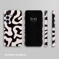 Selencia Vivid Tough Back Cover für das Samsung Galaxy S25 Plus - Art Wave Black