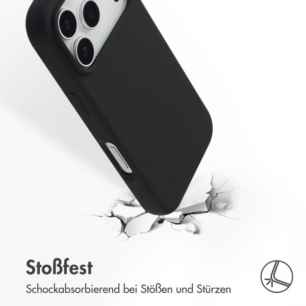 Accezz Liquid Silikoncase mit MagSafe Apple iPhone 17 Pro - Schwarz