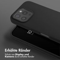 Selencia SilikonHülle mit abnehmbarem Band Apple iPhone 16 Pro Max - Schwarz