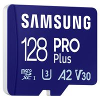 Samsung PRO Plus microSD 2023 - 128GB - Inklusive SD-Adapter - UHS-I/U3/Full HD/4K UHD