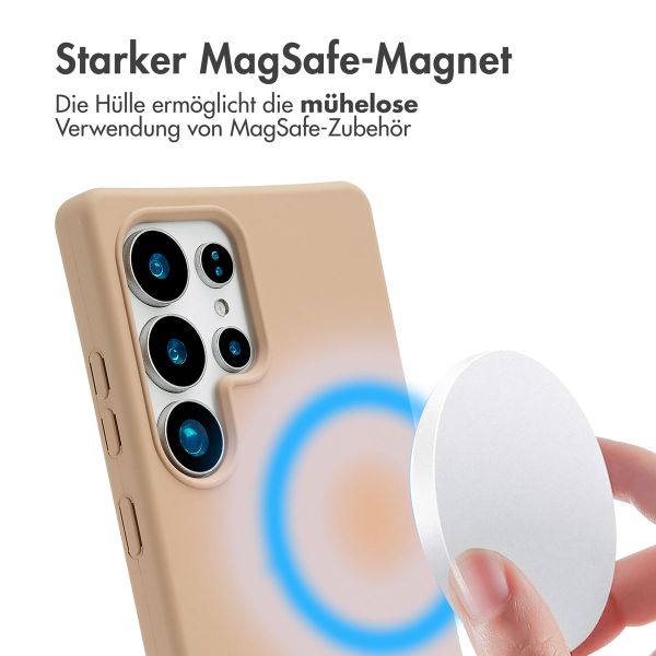 imoshion Color Backcover mit abnehmbarem Handykette und MagSafe Samsung Galaxy S25 Ultra - Beige
