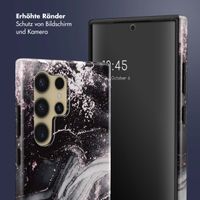 Selencia Vivid Back Cover Samsung Galaxy S24 Ultra - Chic Marble Black