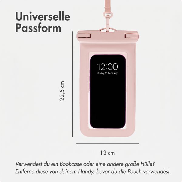 imoshion Floating Waterproof Pouch - Universelle wasserdichte Handyhülle - Rosa