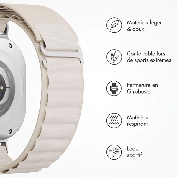 Accezz Nylon Alpine Armband für Samsung Galaxy Watch Ultra 2 (2026) / Ultra (2024/2025) - Polarstern