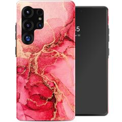 Selencia Vivid Back Cover Samsung Galaxy S25 Ultra - Rosy Marble