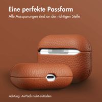 Accezz Echtes Leder Case Apple AirPods Pro - Cognac