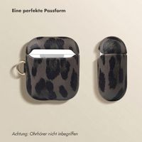 Selencia Sabi Hülle Panthermuster  Apple Airpods 1 / 2 - Midnight Black
