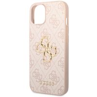 Guess 4G Metal Logo Back Cover für das iPhone 15 - Rosa