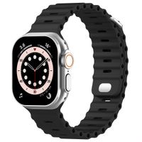 Accezz Ocean Armband für Apple Watch Series 1 - 9 / SE (38/40/41 mm) | Series 10 / 11 (42 mm) - Schwarz