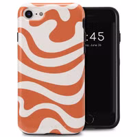 Selencia Vivid Tough Back Cover für das Apple iPhone SE (2022 / 2020) / 8 / 7 / 6(s) - Dream Swirl Orange