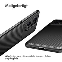 imoshion Carbon-Hülle für das Oppo Find X5 Pro - Schwarz