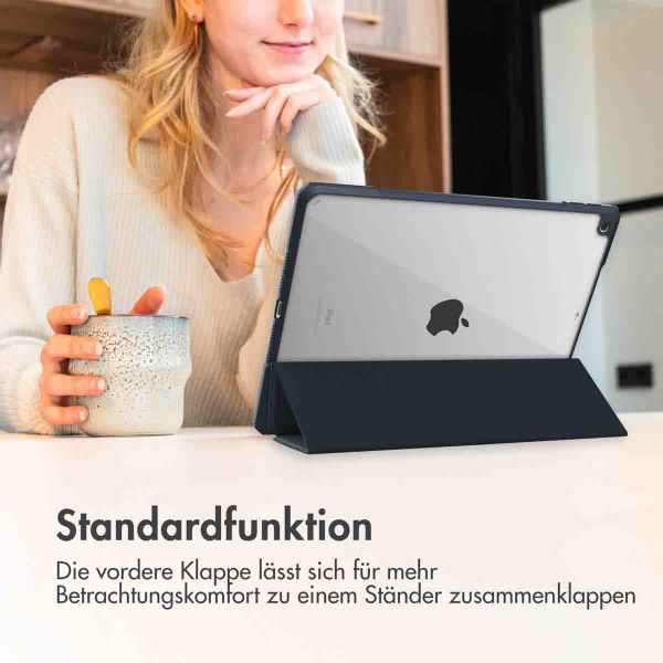 imoshion Trifold Hardcase Klapphülle für das Samsung Galaxy Tab S6 Lite (2020/2022/2024) - Dunkelblau