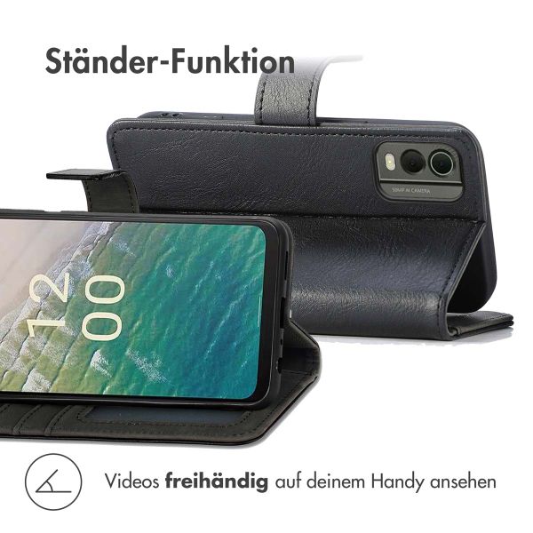 imoshion Luxuriöse Klapphülle Nokia C32 - Schwarz