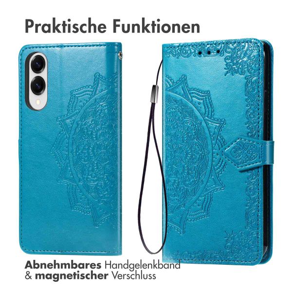 imoshion Mandala Klapphülle Samsung Galaxy S25 Edge - Türkis