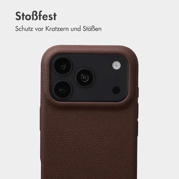 imoshion Texture Backcover Apple iPhone 18 Pro / 17 Pro - Dunkelbraun