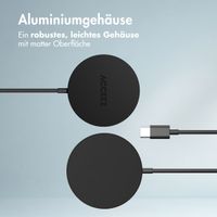 Accezz Wireless Charger USB-C - Drahtloses MagSafe- und Qi2-Ladegerät - 1 Meter - Schwarz