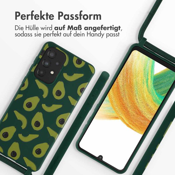 imoshion SilikonHülle design mit Band Samsung Galaxy A33 - Avocado Green