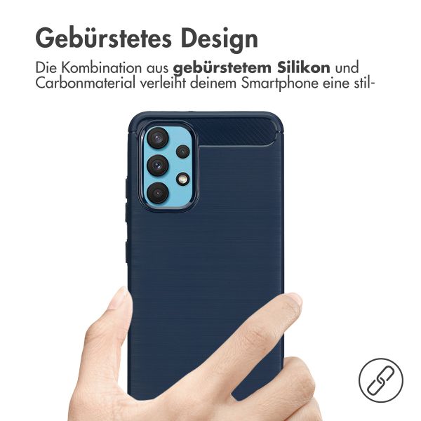 imoshion Brushed Back Cover Samsung Galaxy A32 (4G) - Dunkelblau