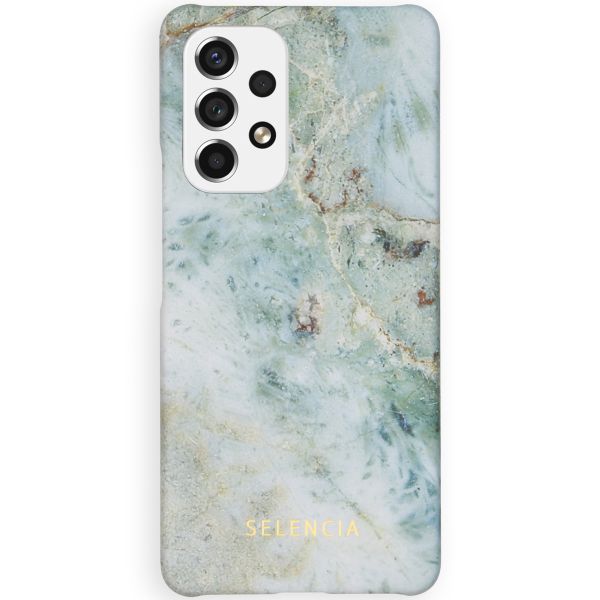 Selencia Maya Fashion Backcover für das Samsung Galaxy A53 - Marble Blue