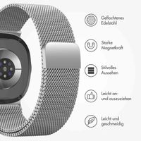 imoshion Magnetisches Milanaise Armband für das  Samsung Galaxy Watch 8 (40/44mm) / Classic (46mm) - Silber