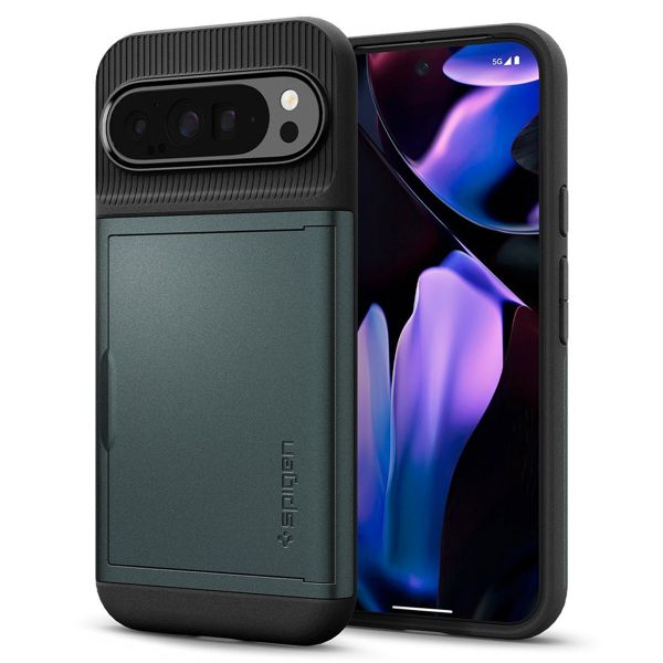 Spigen Slim Armor CS Case für das Google Pixel 9 Pro XL - Abyss Green