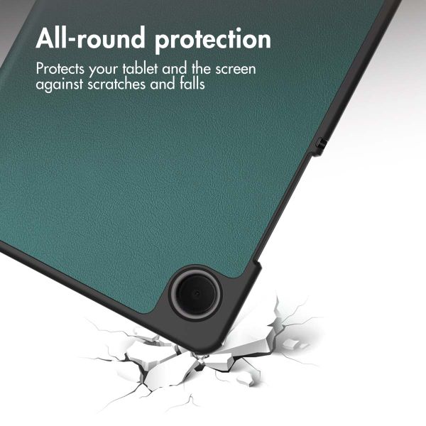 imoshion Trifold Klapphülle Samsung Galaxy Tab A11 / A9 8.7 Zoll - Dunkelgrün