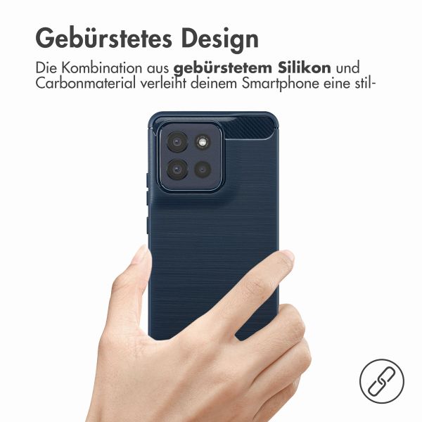 imoshion Brushed Back Cover Motorola Moto G86 Power - Dunkelblau