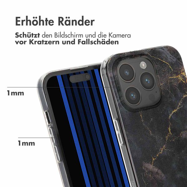 imoshion Design Hülle für das iPhone 15 Pro - Black Marble