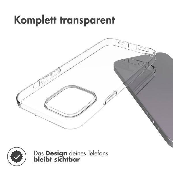 Accezz TPU Clear Backcover für das iPhone 15 Pro Max - Transparent