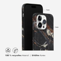 Selencia Aurora Fashion Back Case für das iPhone 14 Pro - ﻿Strapazierfähige Hülle - 100 % recycelt - Schwarzer Marmor