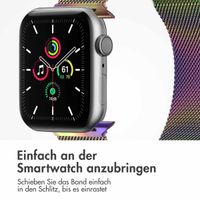 imoshion Mailändische Magnetarmband für die Apple Watch Series 1 bis 9 / SE (38/40/41 mm) | Series 10 (42 mm) - Größe M - Galaxy