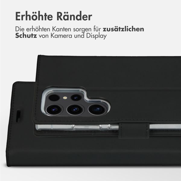 Accezz Wallet TPU Klapphülle Samsung Galaxy S24 Ultra - Schwarz