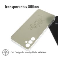 imoshion Design Hülle für das Samsung Galaxy A14 (5G/4G) - Floral Green