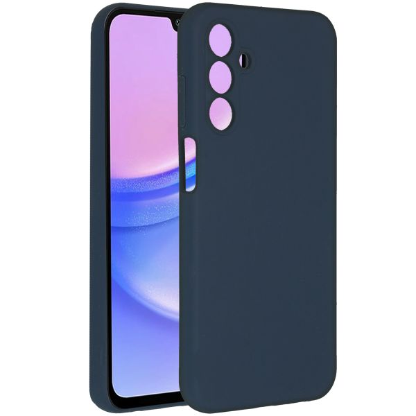 Accezz Liquid Silikoncase für das Samsung Galaxy A15 (5G/4G) - Dunkelblau