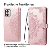 imoshion Mandala Klapphülle Motorola Moto G73 - Rosé gold