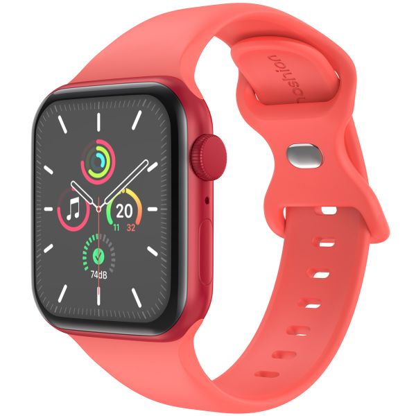 imoshion Silikonband⁺ für die Apple Watch Series 1 bis 10 / SE / Ultra (2) (44/45/46/49 mm) - Coral - Größe M/L