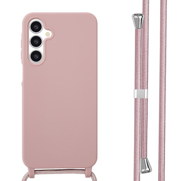 imoshion Silikonhülle mit Band für das Samsung Galaxy A16 5G - Sand Pink