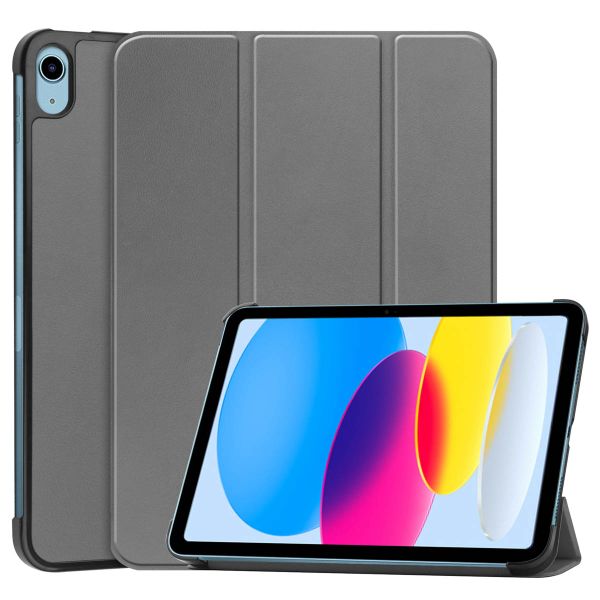 imoshion Trifold Klapphülle für das iPad 10 (2022) 10.9 Zoll - Grau