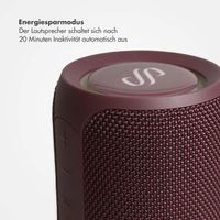 Selencia AquaPlay Bluetooth-Lautsprecher - Drahtloser Lautsprecher - Wasserdicht - Bordeaux