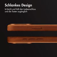 Accezz Vintage Leather Magsafe Backcover Apple iPhone 15 Pro Max - Tabacco Cognac